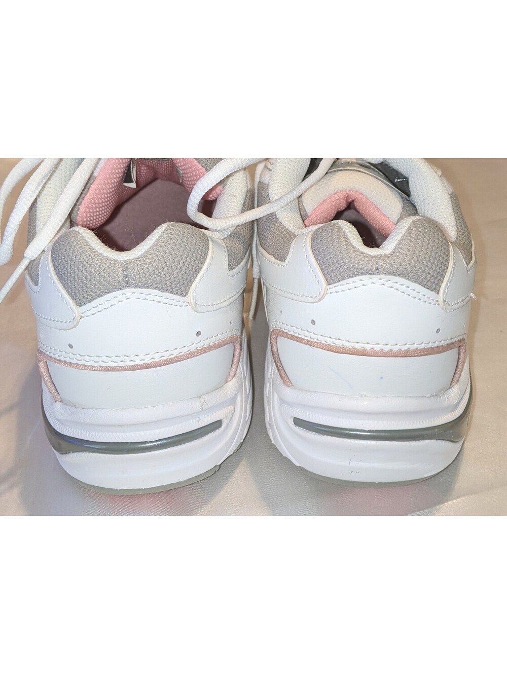 VIONIC Women's 23Walk White/Pink Leather Orthopedic Sneakers Shoes Size 11 EUC - Picture 4 of 8
